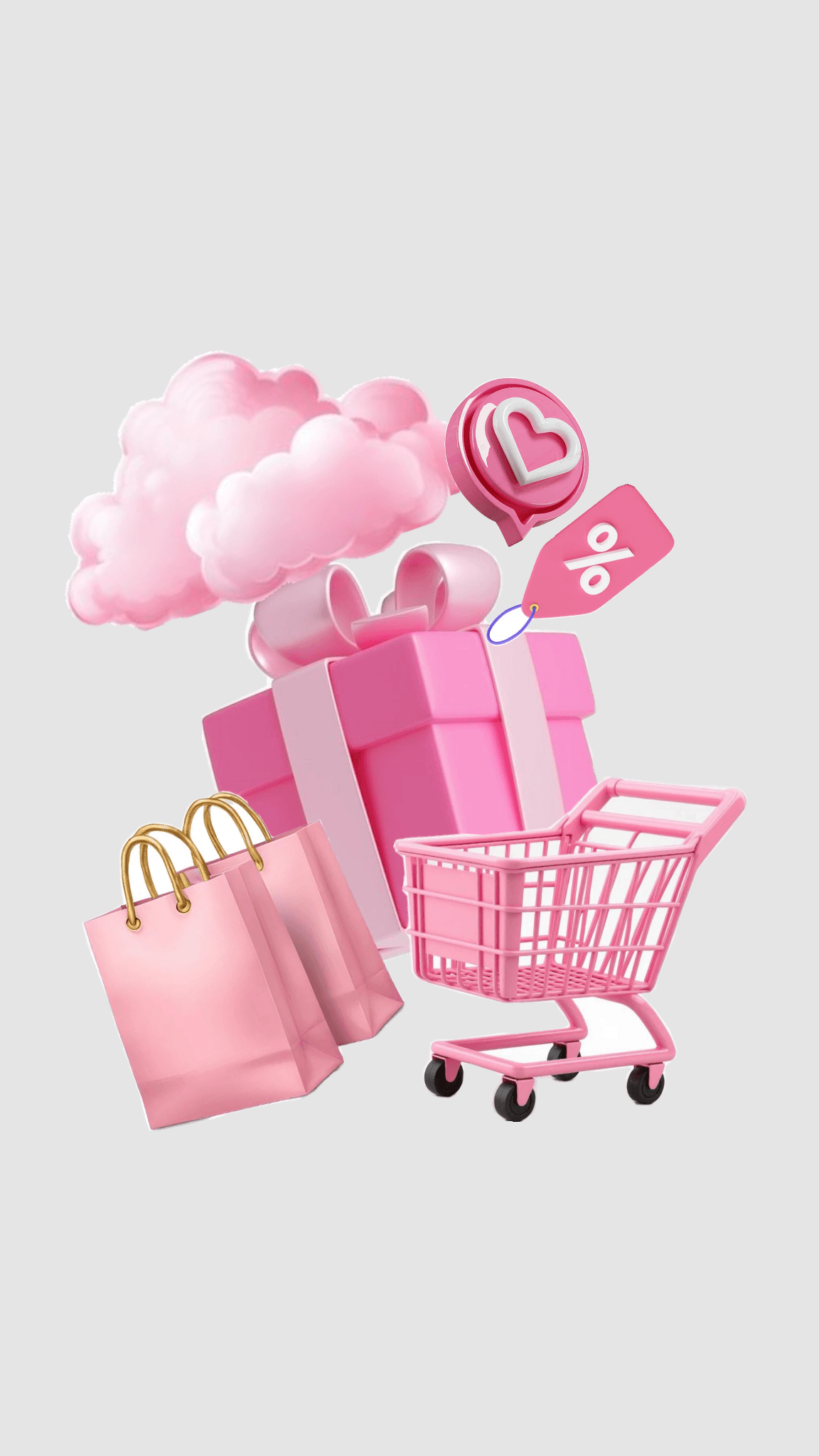 Tu pedido SHEIN llegando: bolsas, regalo y carrito
